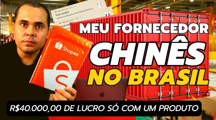 Fornecedor Chinês com ESTOQUE NO BRASIL! Pague R$126 venda por R$208 no Mercado Livre e Shopee.